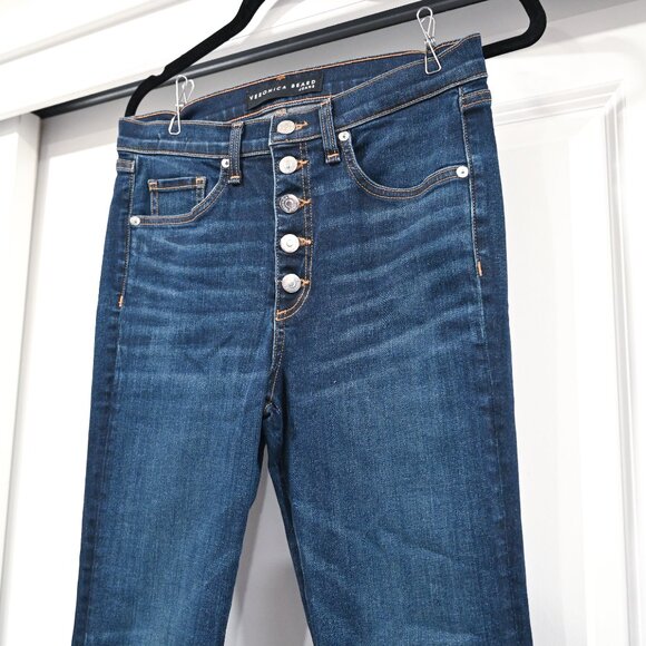 Veronica Beard Jean Size 28 Carolyn 10" Baby Boot - Picture 4 of 9